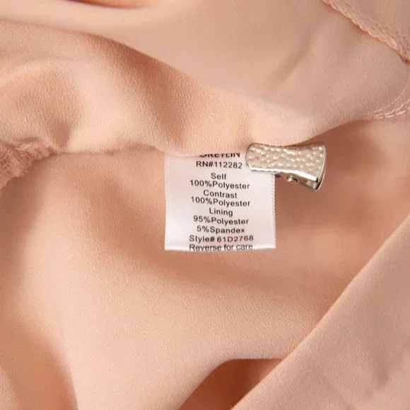 Anthropologie M Illusion Lace Sheath Mini Dress Pink - Picture 10 of 16